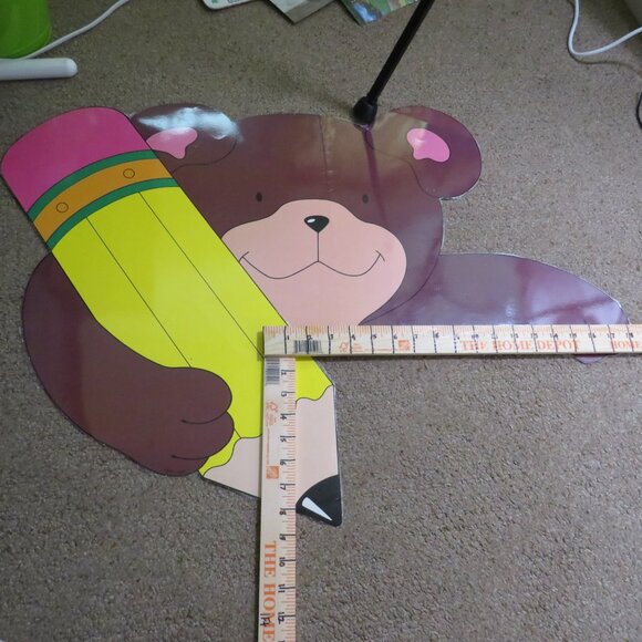 Teddy Bear Giant Door Corner Poster LAMINATED (3) Bears + Community Helper Hats - Picture 4 of 11